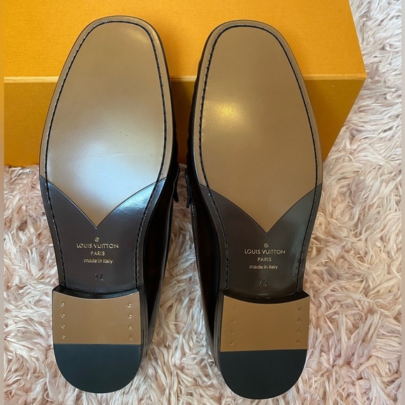 Louis Vuitton LV Brown Loafers size 7.5 8 9 10 11 new in box - Picture 10 of 16